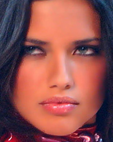 Adriana Lima's eyes