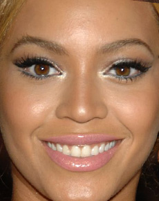 Beyonce Knowles's lips