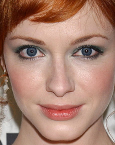 Christina Hendricks's eyes