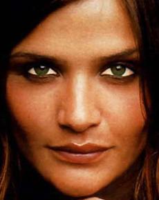 Helena Christensen's lips