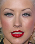 Christina Aguilera's eyes